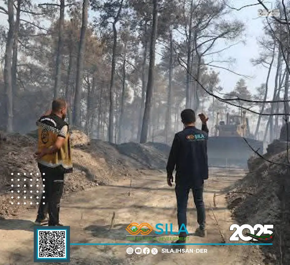 #Sila_Ehsan's participation in extinguishing the fires on the Syrian coast